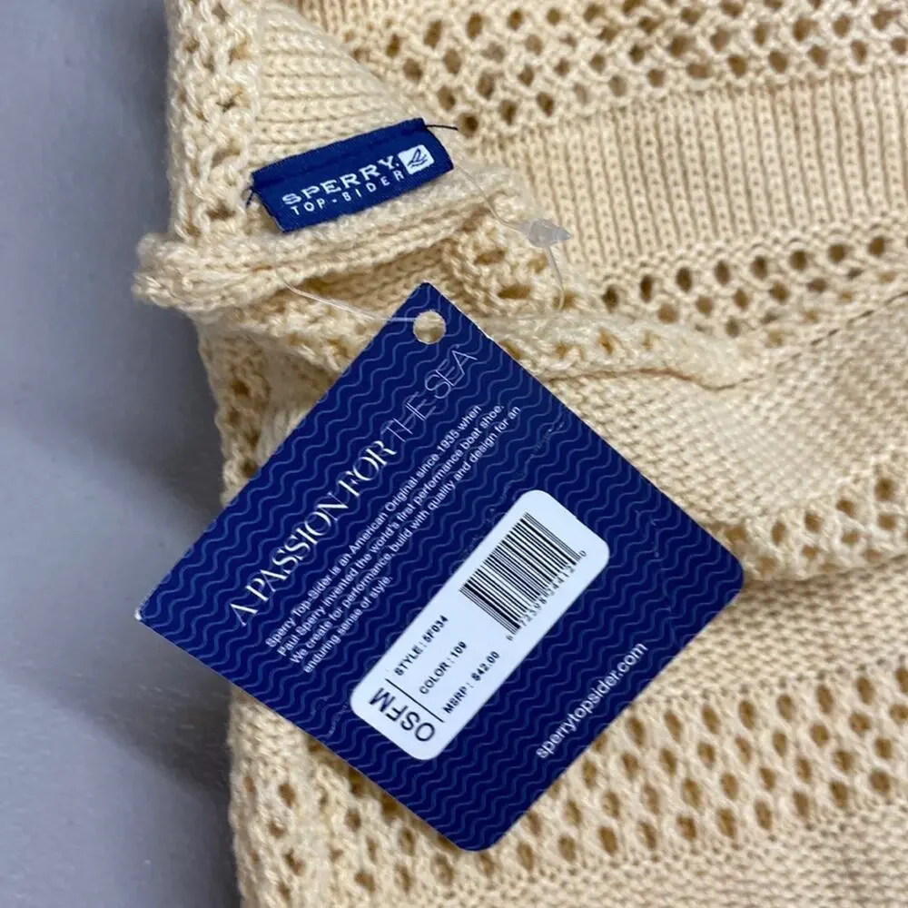 Sperry Infinity Scarf A Passion for the Sea Tan / Cream Style: 5F034 OSFM NWT